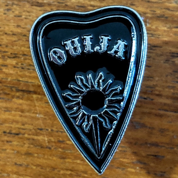 Ouija Planchette Metal Enamel Pin Badge